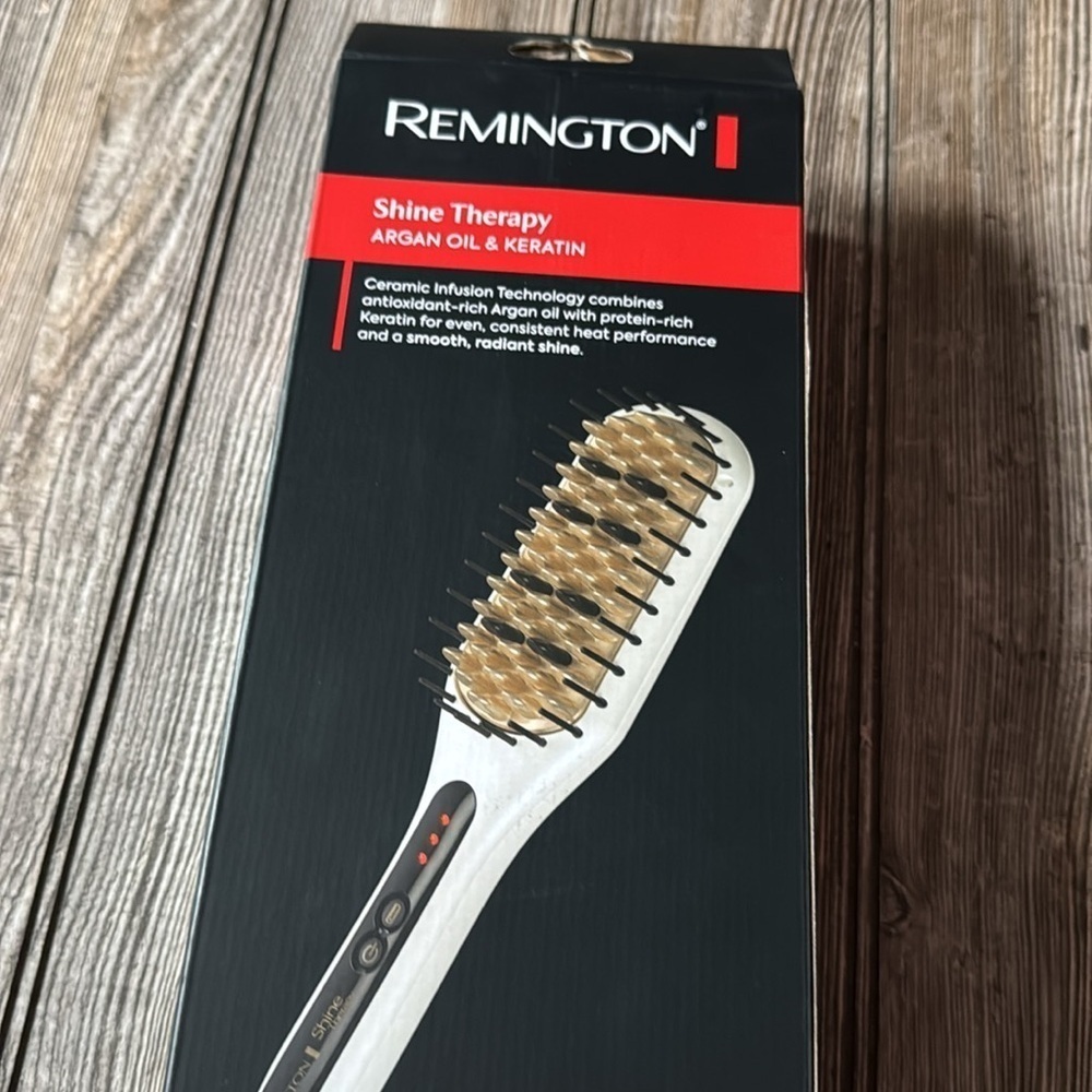 Remington Shine Therapy hair Straightening Brush NEW ceramic technology infusion - Picture 5 of 8